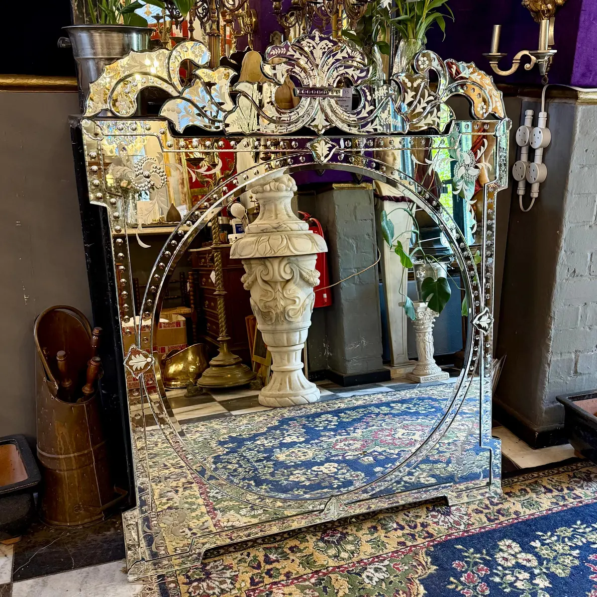 Large Venetian-Style Etched Mirror 1