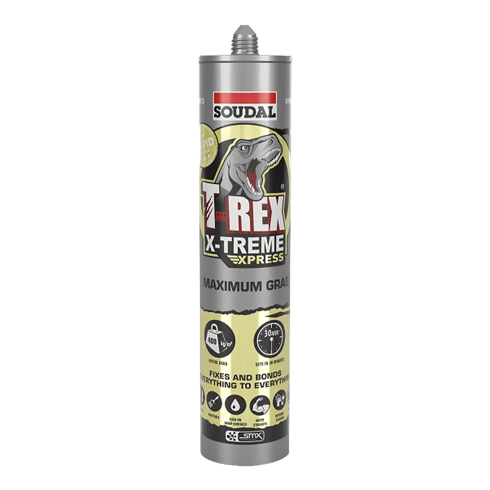 Soudal T-Rex Xtreme Ultra High Strength Adhesive Sealant Black 290Ml Cartridge 1