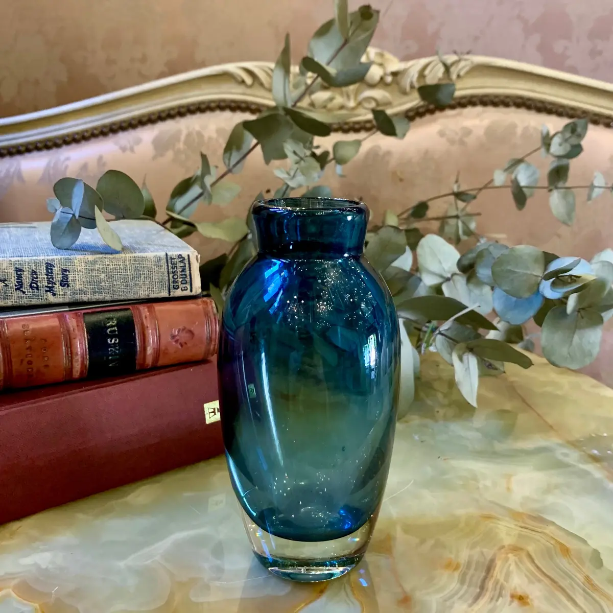 Petite And Sweet Blue Murano Vase - Sold 1
