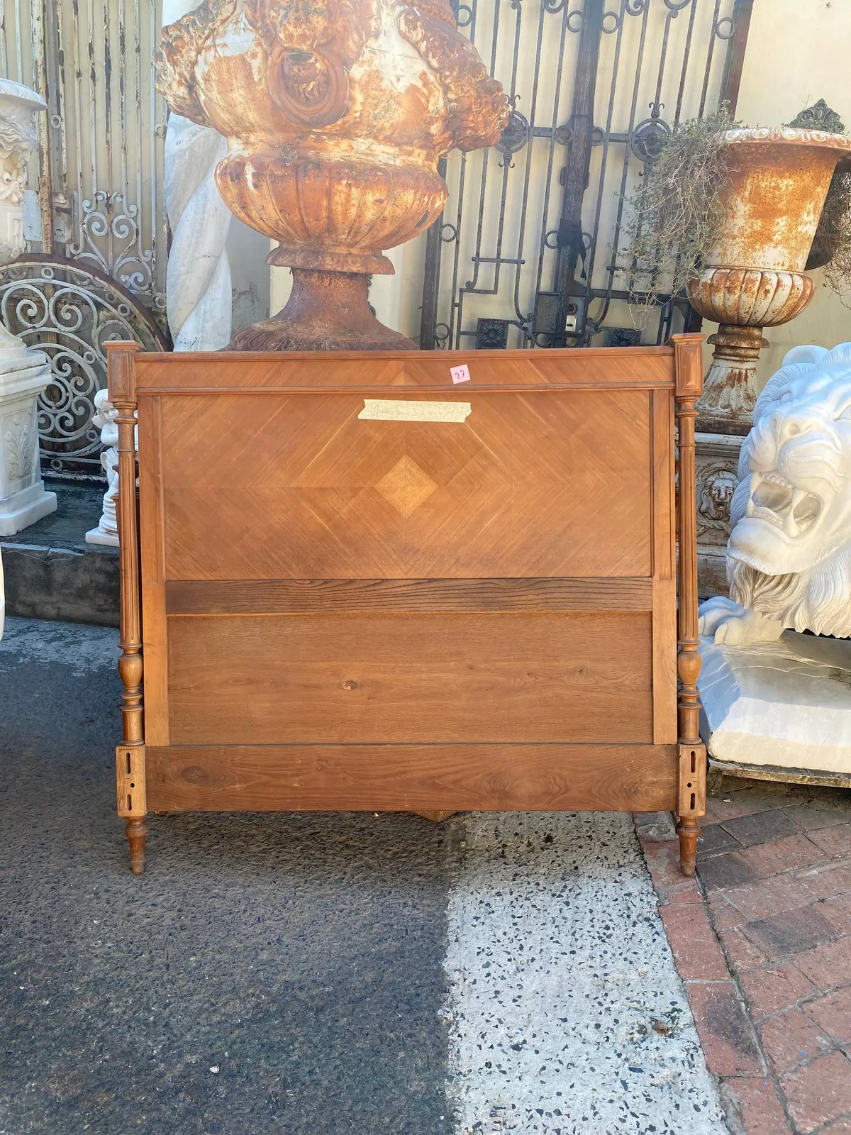 Antique Oak Double Bed Frame 1