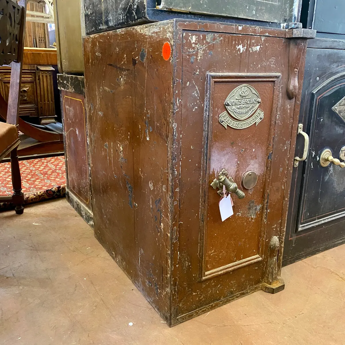 Unusual "Jones Bros" Antique Safe 1