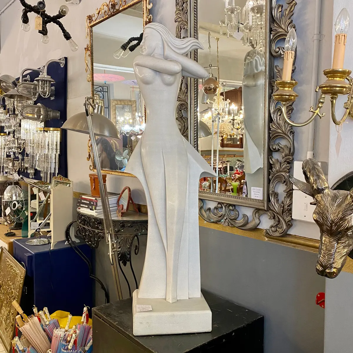 Elegant White Marble Statue - Sold 1