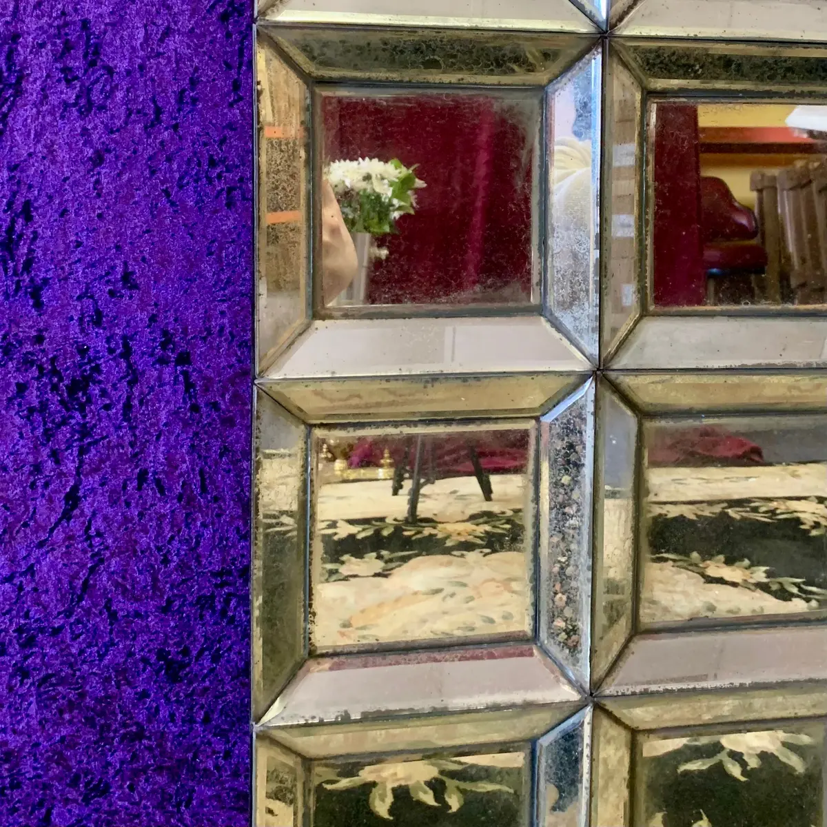 Large Paneled Tray Mirror 2