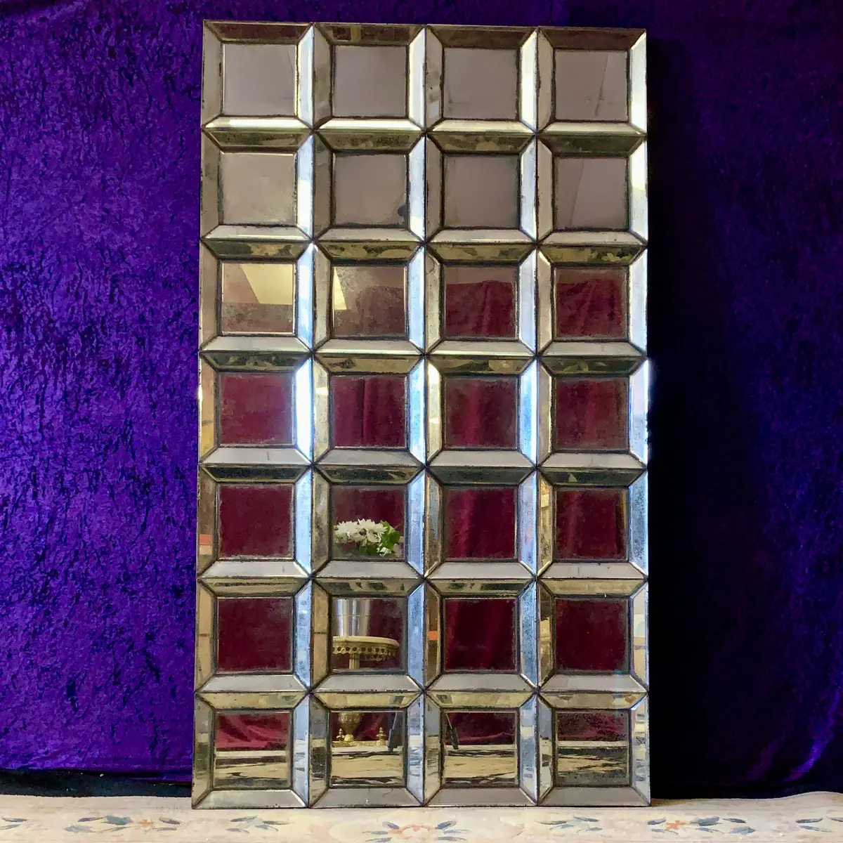Large Paneled Tray Mirror 1
