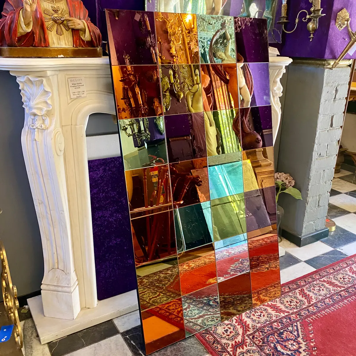 Coloured Panel Mirror - Sold 1