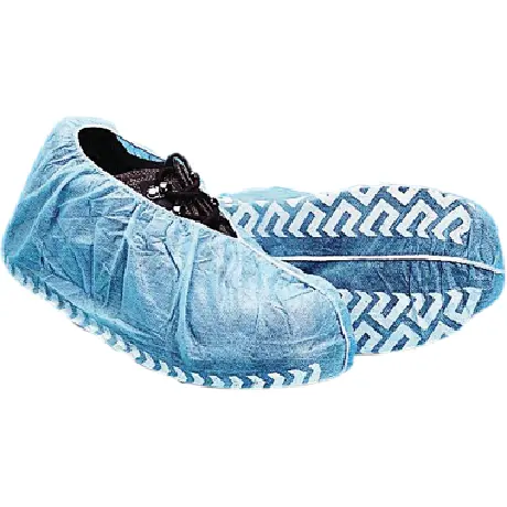 Disposable Non-Woven Shoe Cover Anti Skid Blue 1