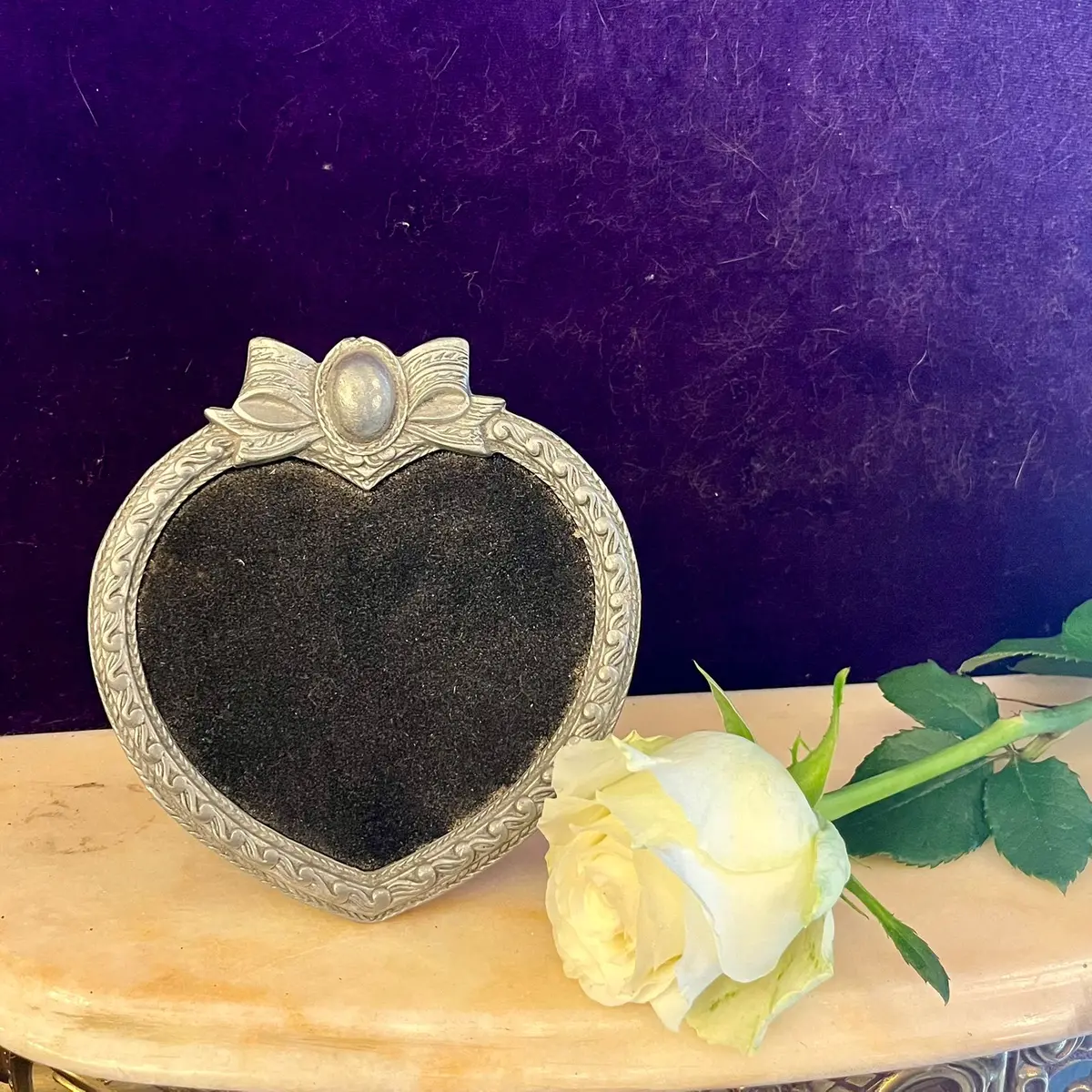 Antique Handmade Heart Photo Frame 1