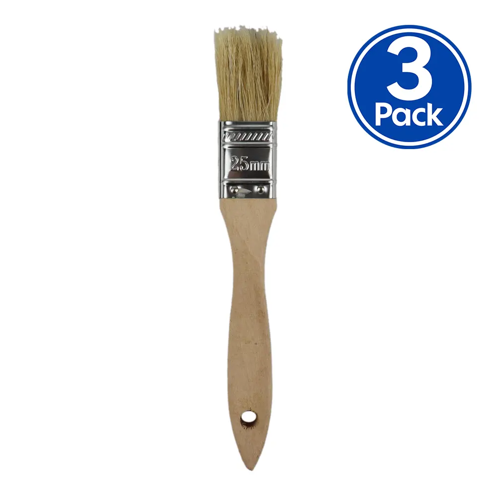 C&A Industrial Paint Brush 25Mm X 3 Pack Trade 1