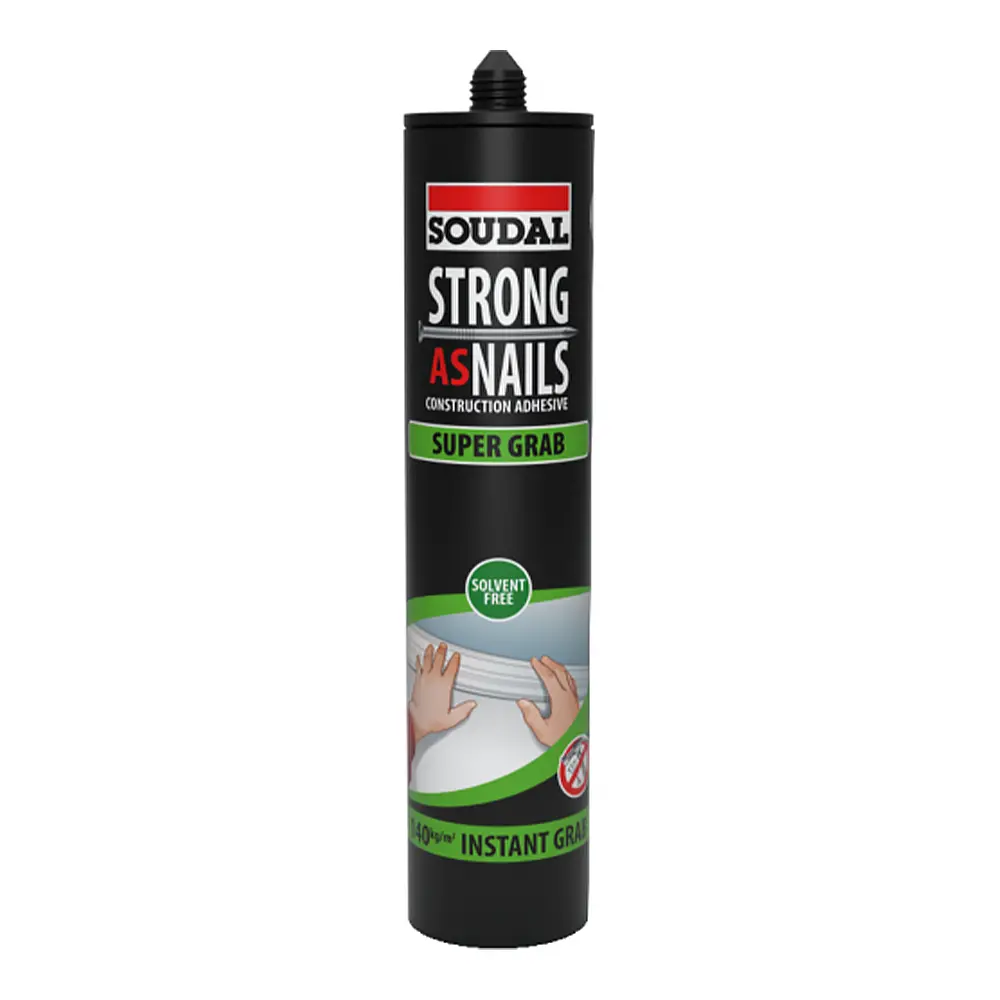 Soudal Strong As Nails Super Grab Construction Adhesive 350G Liquid Nails Beige 1