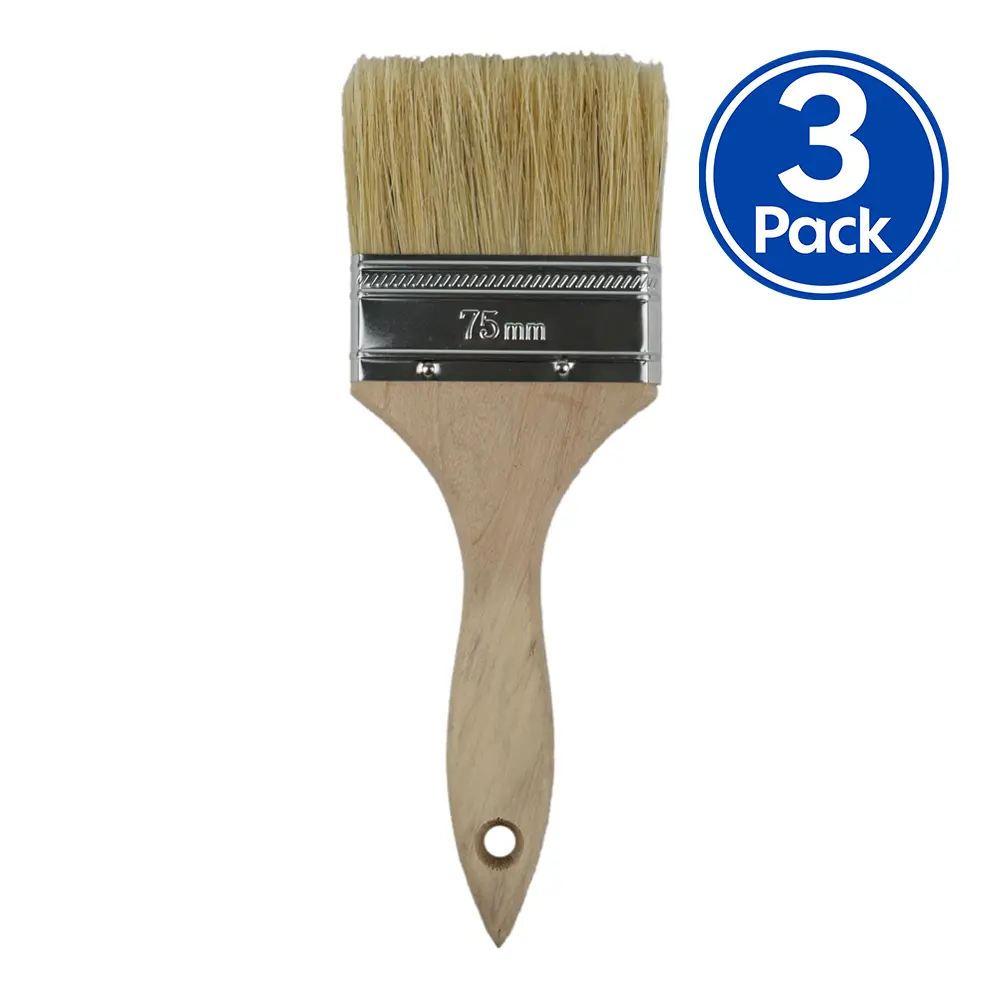 C&A Industrial Paint Brush 75Mm X 3 Pack Trade 1