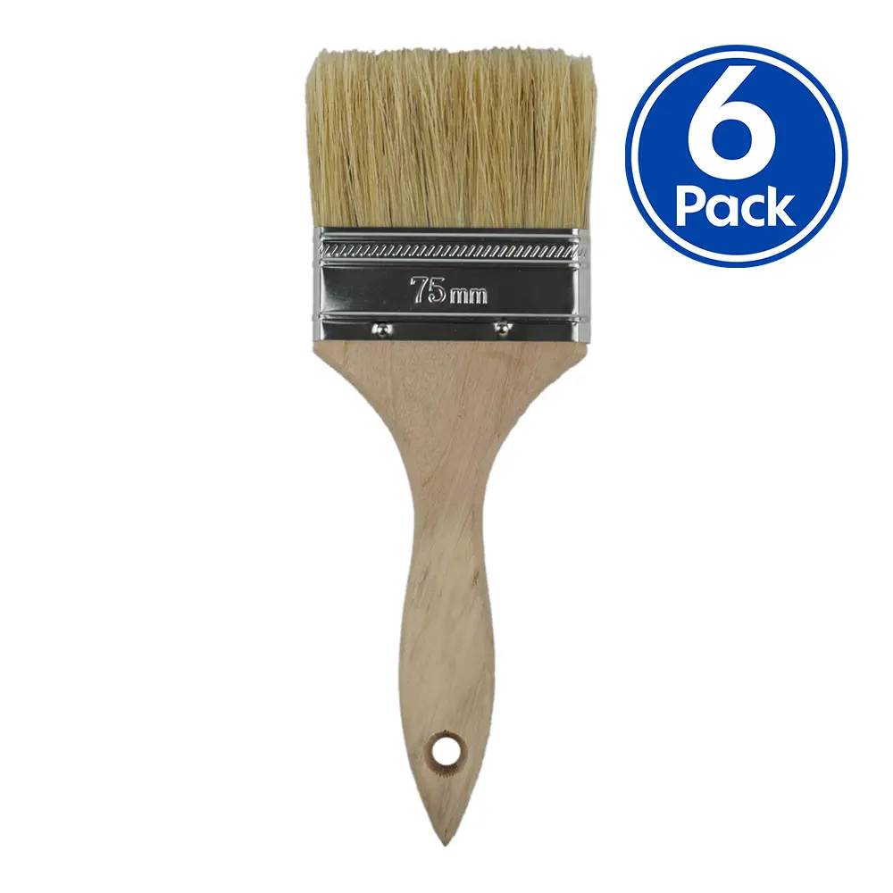 C&A Industrial Paint Brush 75Mm X 6 Pack Trade 1
