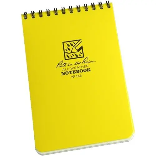 Rite-In-The-Rain - #146 4" X 6" Hip Pocket Top-Spiral Notebook, Yellow, Box Of 12 1