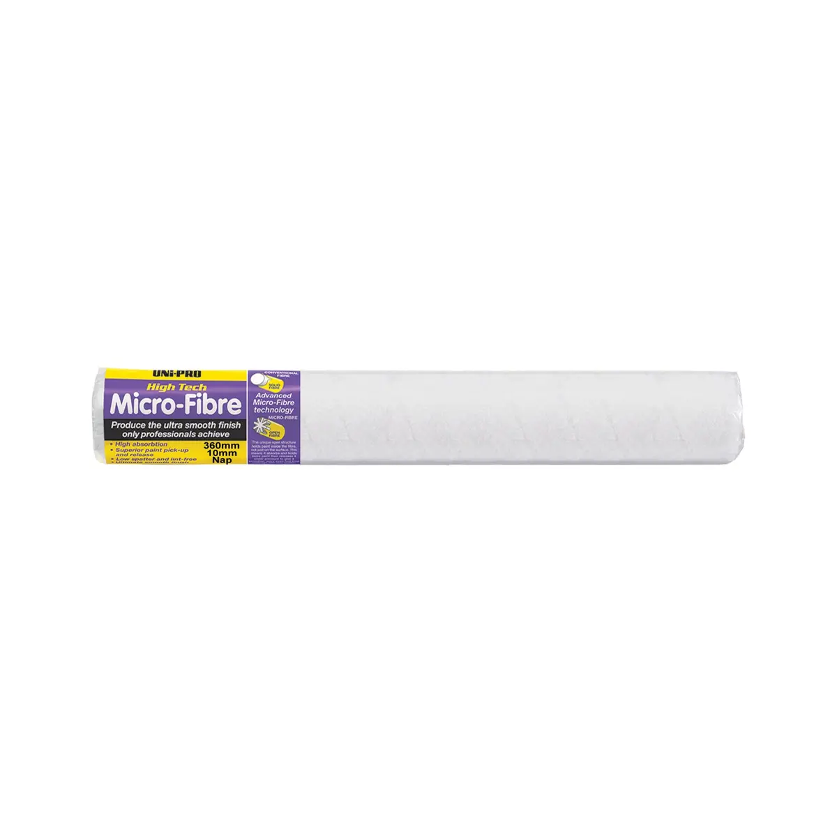 Uni-Pro High Tech Micro-Fibre 360Mm Roller Cover 10Mm Nap Smooth Finish 1