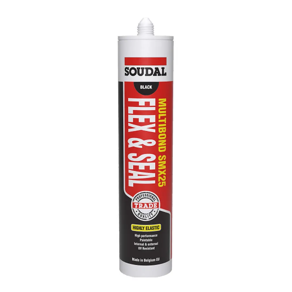Soudal Multibond Smx25 Flex & Seal Black Joint Sealant 290Ml Cartridge 1