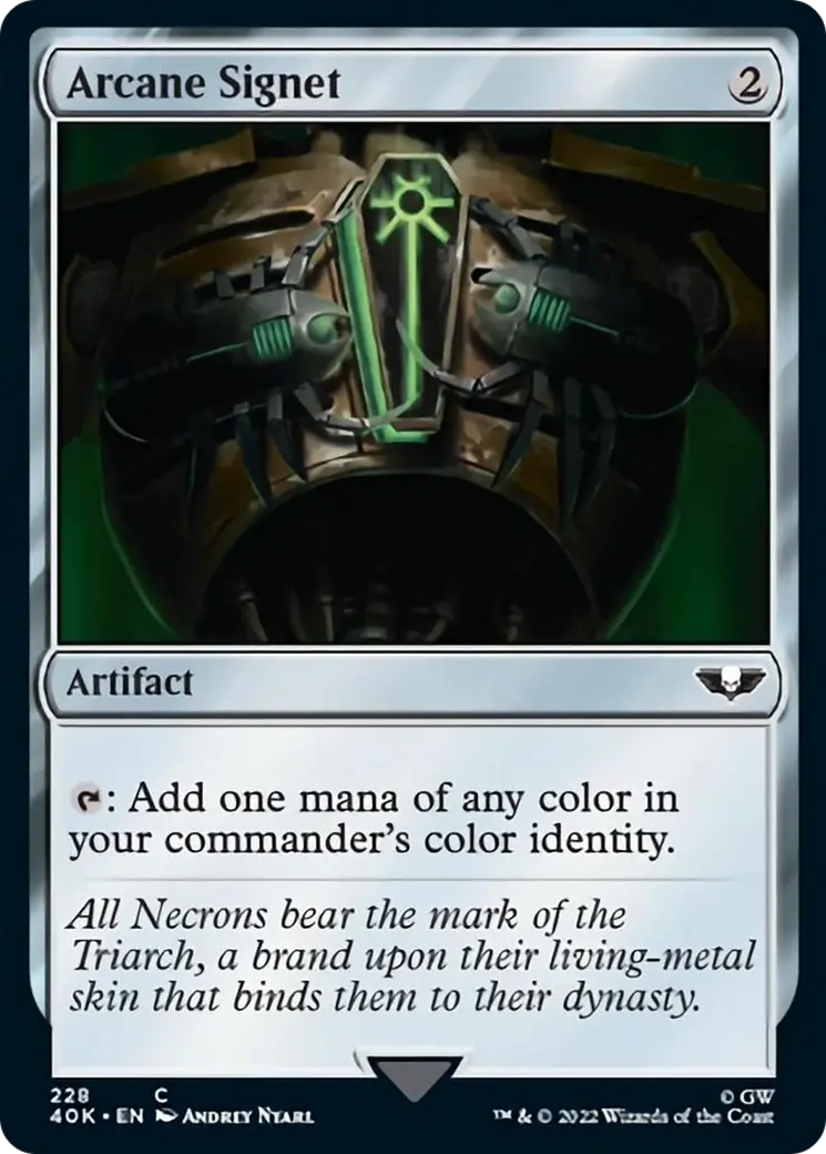 Arcane Signet (228) (Surge Foil) [Warhammer 40,000] 1