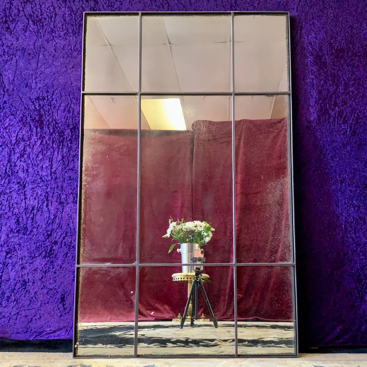 Aged Venetian Panel Mirror 1