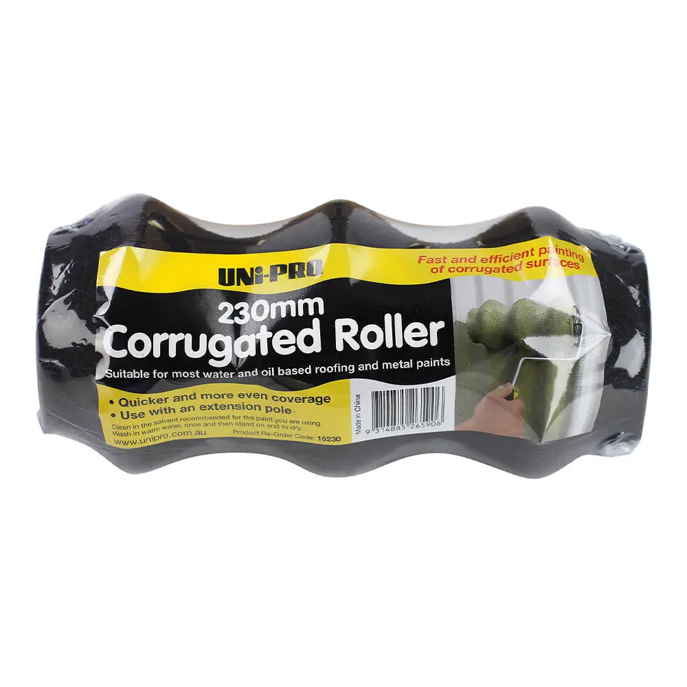 Uni-Pro Corrugated Roof Foam Replacement Cover 230Mm Oil Water Based Painting 1