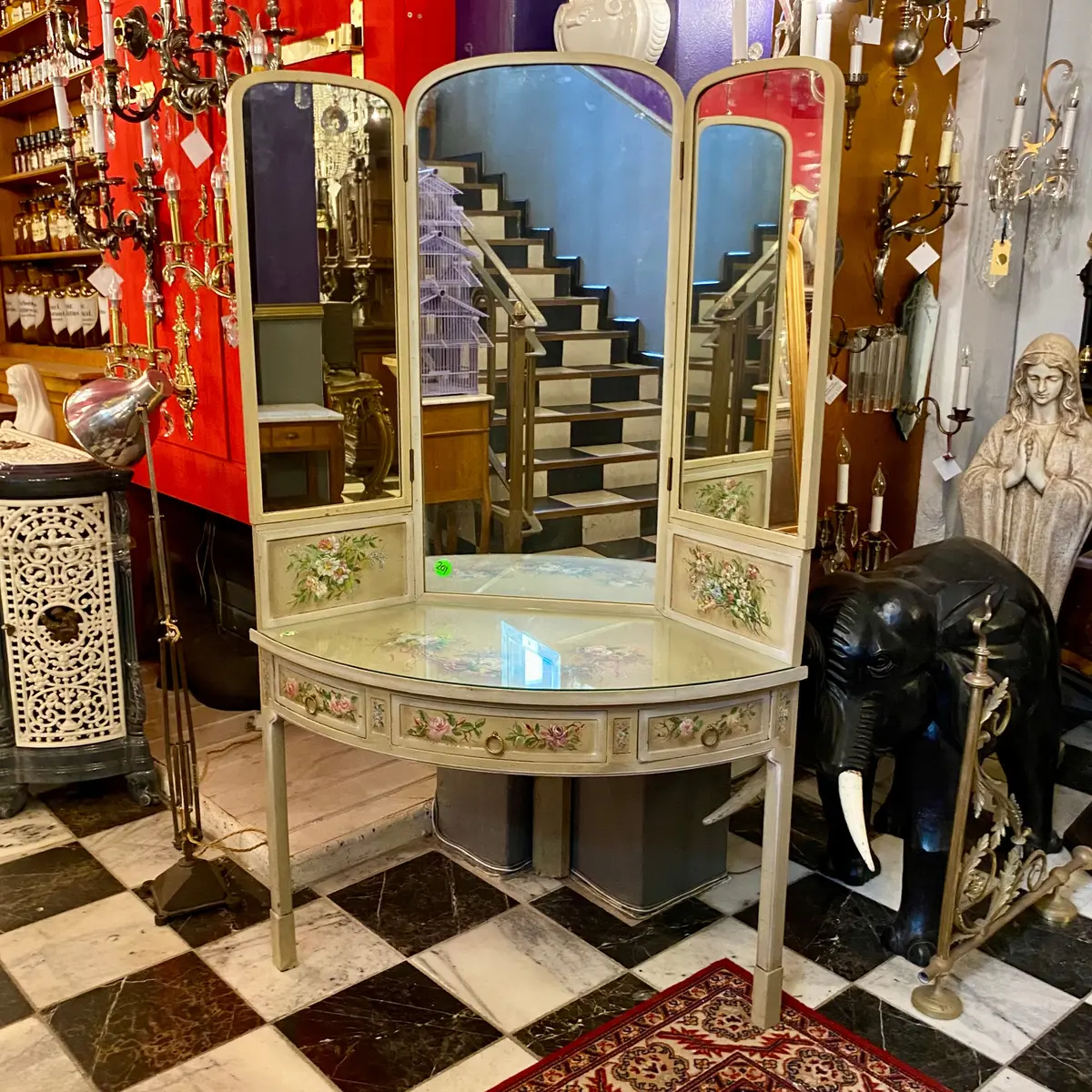 Antique Hand Painted Dressing Table - Sold 1