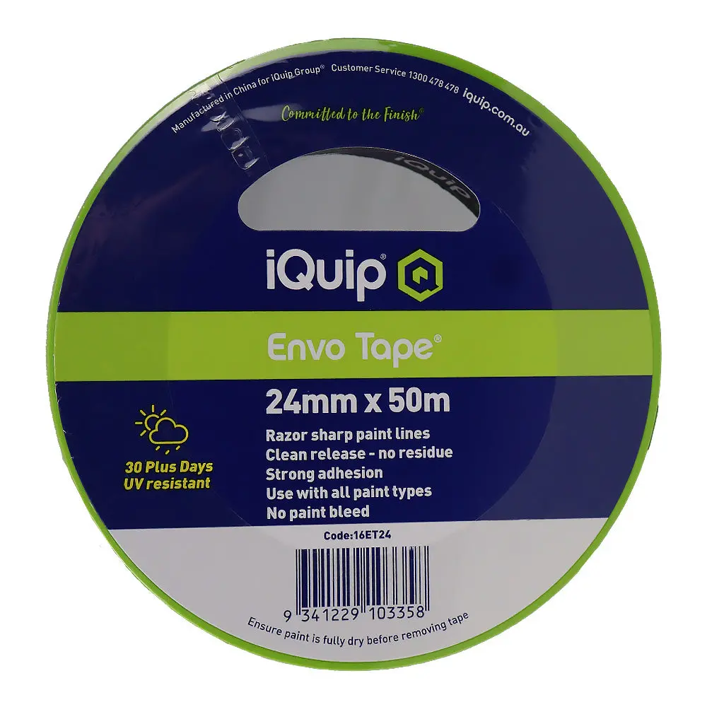 Iquip Envo Tape 24Mm X 50M High Performance Masking Tape Painting 1