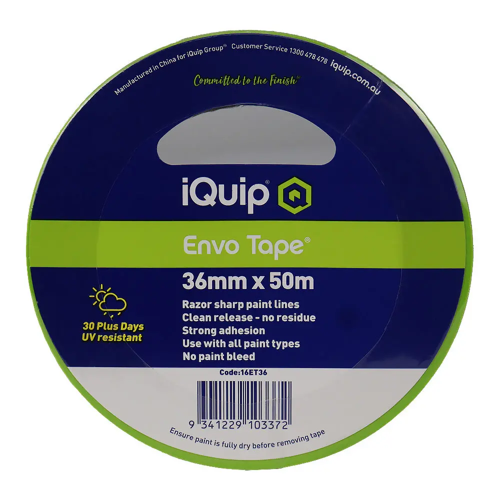Iquip Envo Tape 36Mm X 50M High Performance Masking Tape Painting 1