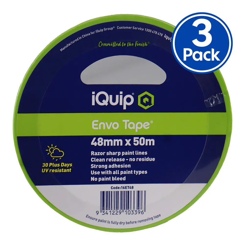 Iquip Envo Tape 48Mm X 50M High Performance Masking Tape Painting X3 1