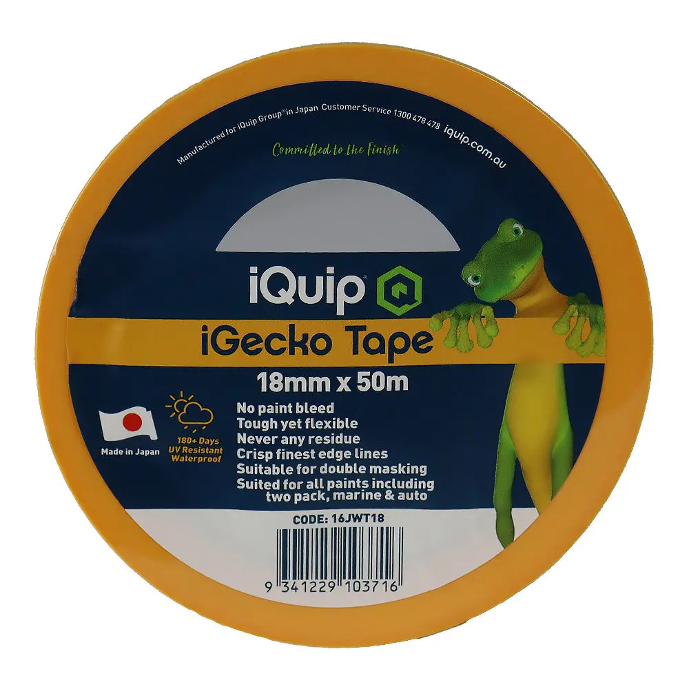 Iquip Igecko Japanese Washi Tape 18Mm X 50M Professional Masking High Precision 1