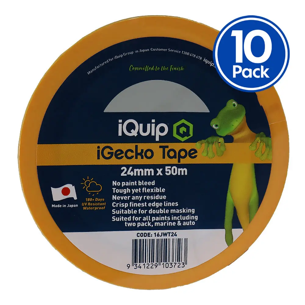 Iquip Igecko Japanese Washi Tape 24Mm X 50M Professional Masking Precision X10 1