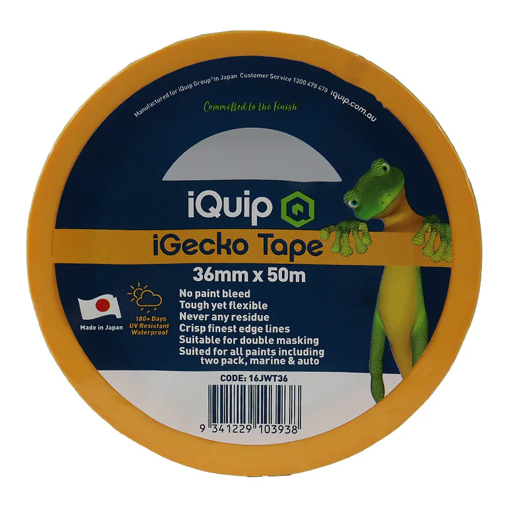 Iquip Igecko Japanese Washi Tape 36Mm X 50M Professional Masking High Precision 1