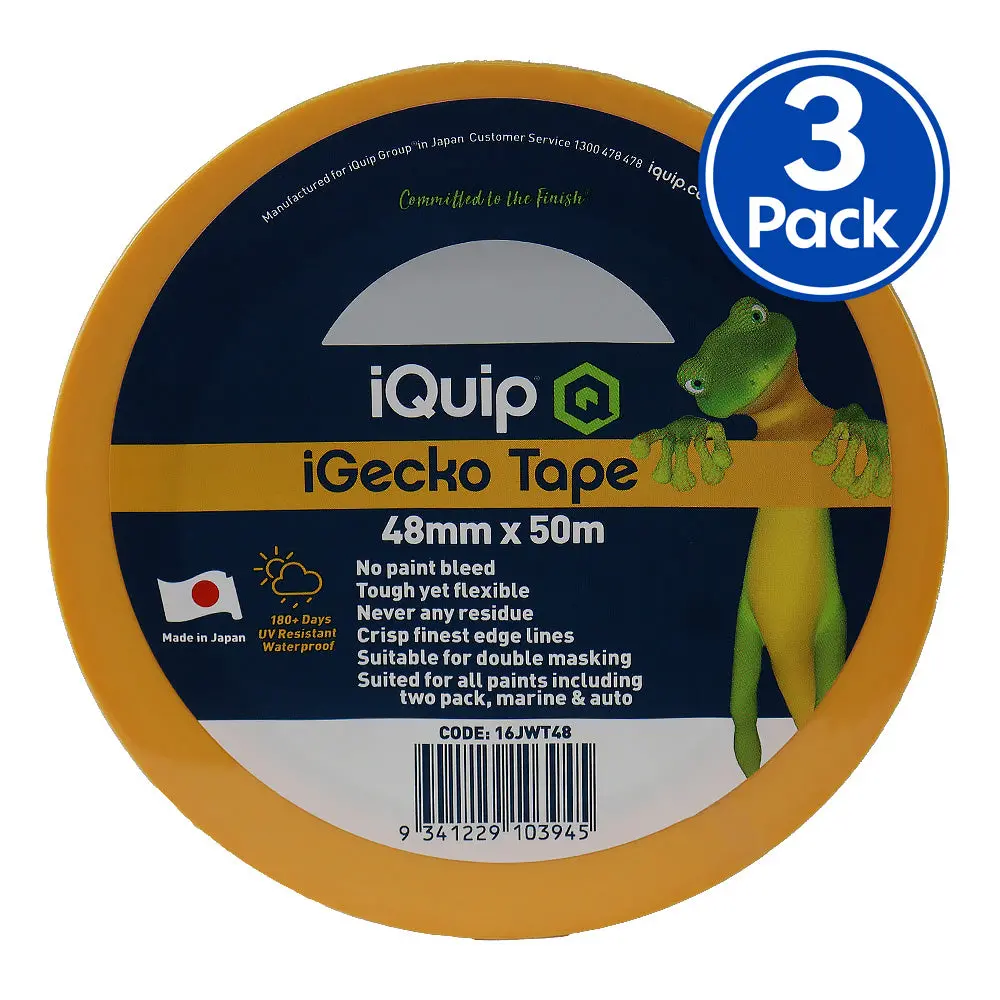 Iquip Igecko Japanese Washi Tape 48Mm X 50M Professional Masking Precision X3 1