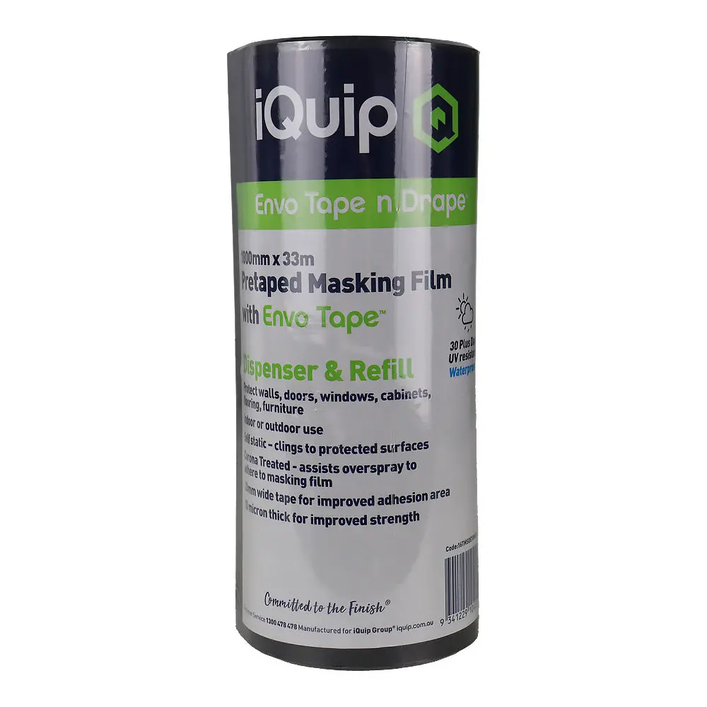 Iquip Envo Pretaped Mask Film & Dispenser 1800Mm X 33M Surface Protection 1