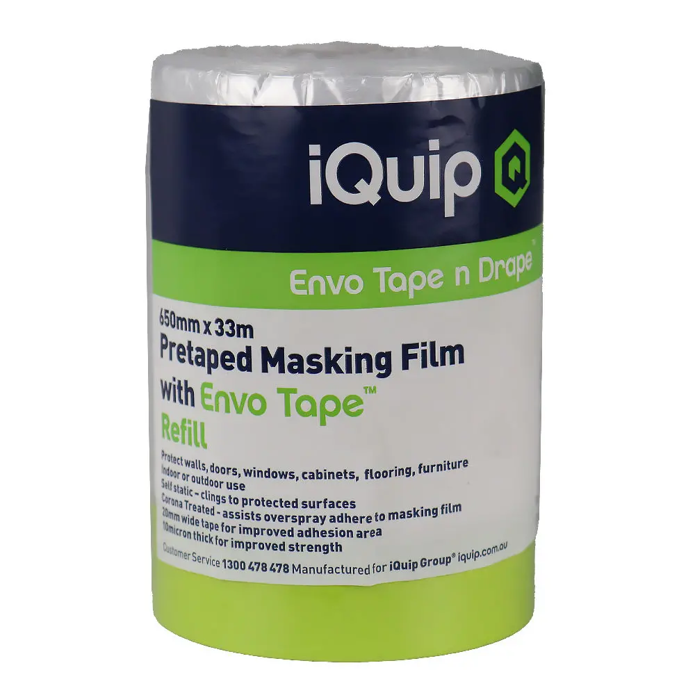 Iquip Envo Pretaped Mask Film Refill 650Mm X 33M Painting Protection 1