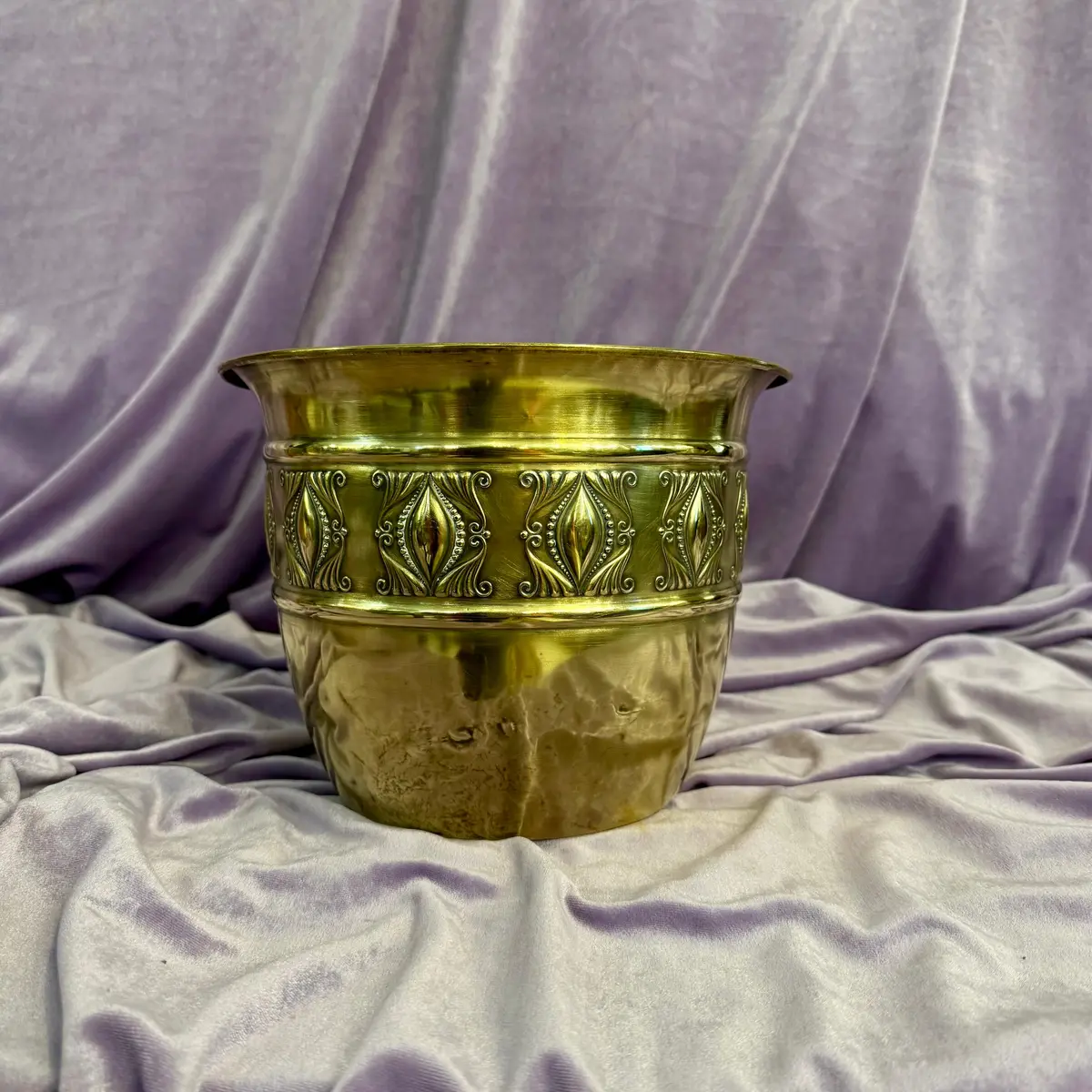 Antique Polished Brass Pot - Sold 1