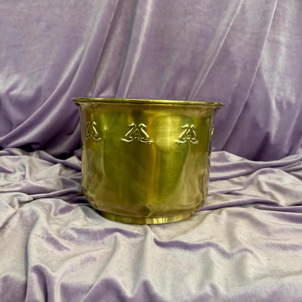 Antique Polished Brass Pot - Sold 1