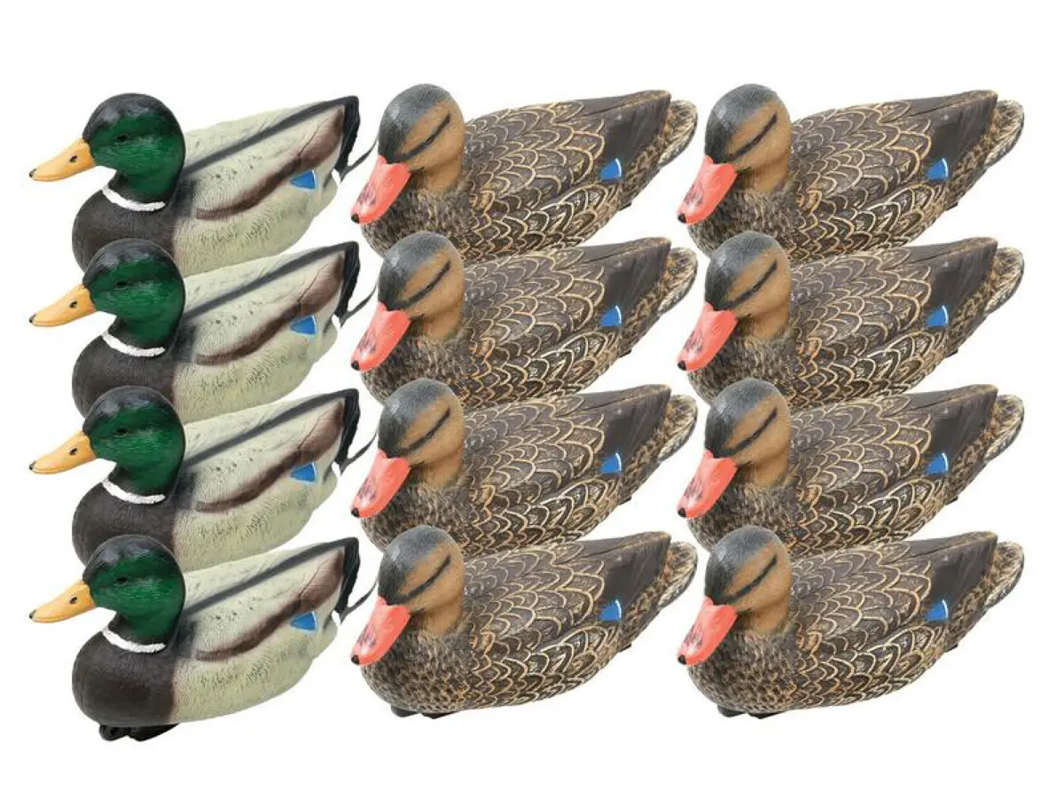Game On 14.5" Mallard Duck Decoy Set – 12 Pack (4 Drakes / 8 Hens) 1