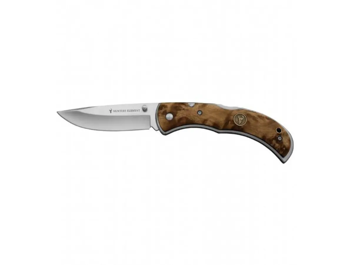 Hunters Element Classic Series Knife: Folding Drop Point 1