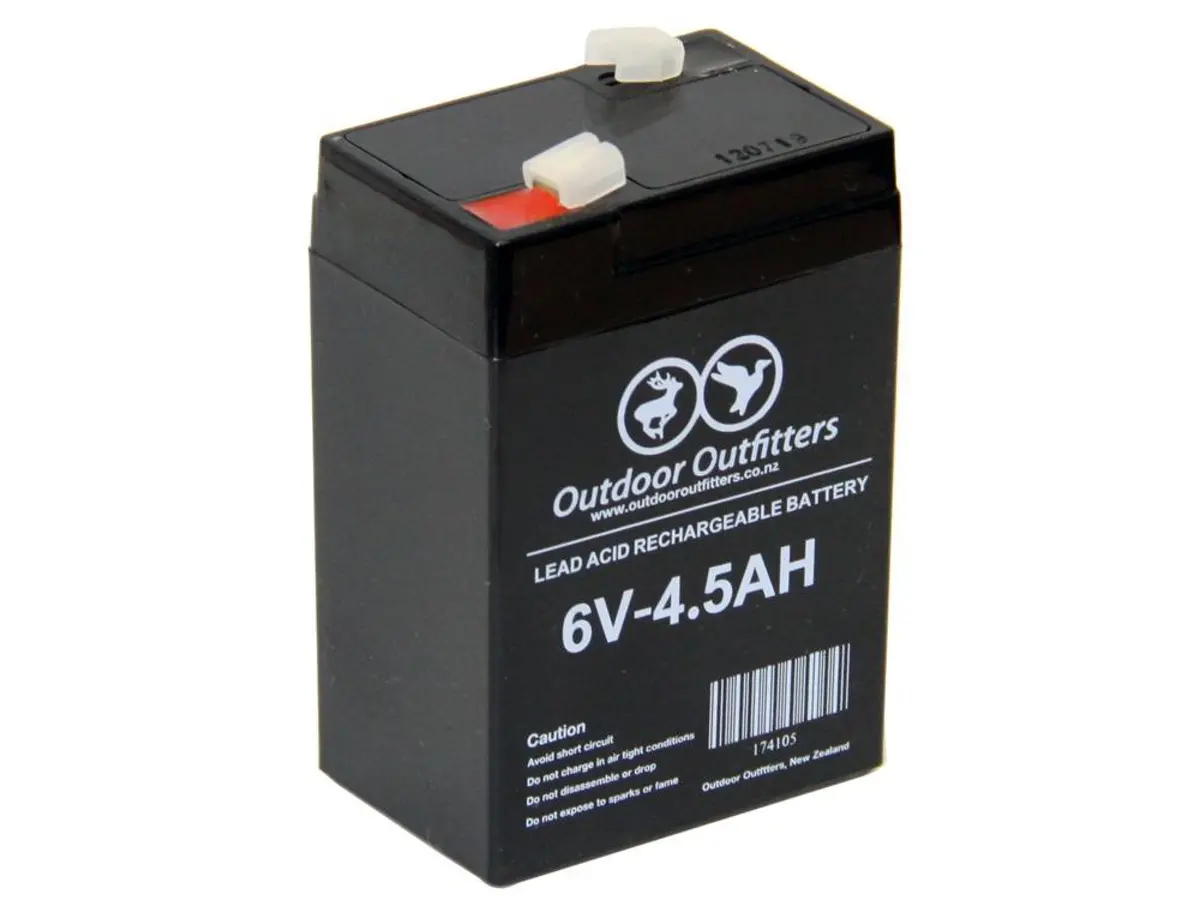Outdoor Outfitters 6V 4.5Ah Rechargeable Battery 1