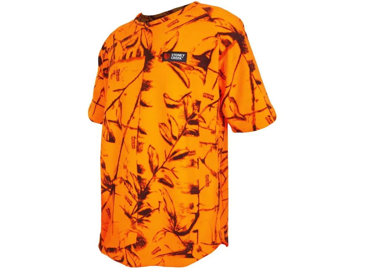 Stoney Creek, Bushman Tee - Blaze Orange 1
