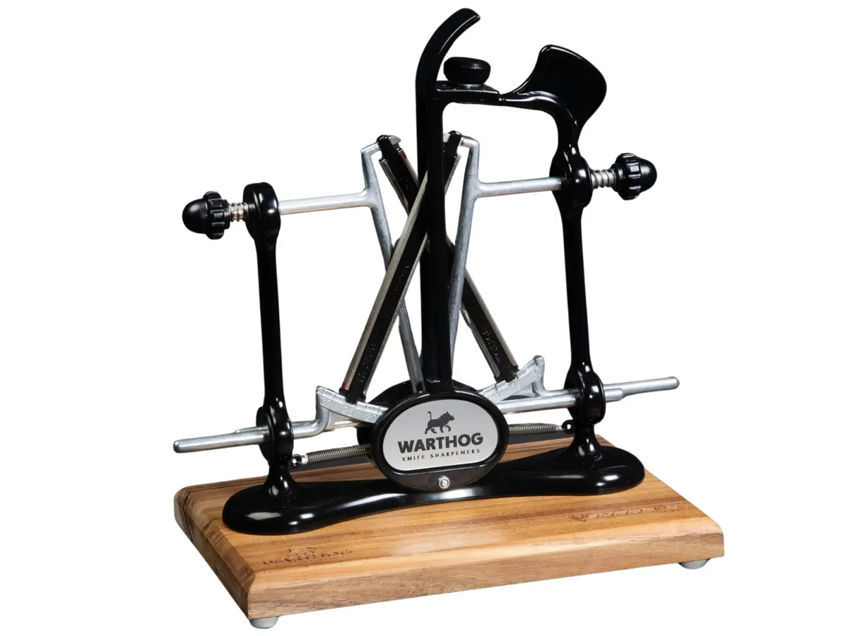 Warthog V-Sharp A4 Elite Sharpener | Wood Base With Black Finish 1