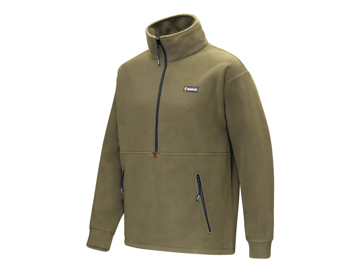 Swazi Doughroaster Long Sleeve Fleece Top - Tussock 1