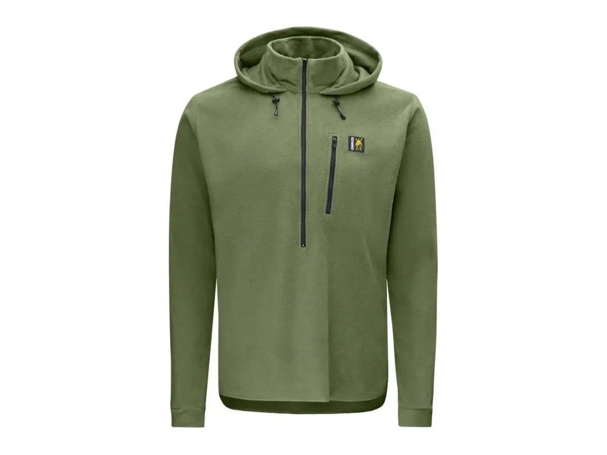 Swazi Brocco Hooded Fleece Shirt With 1/2 Zip 1