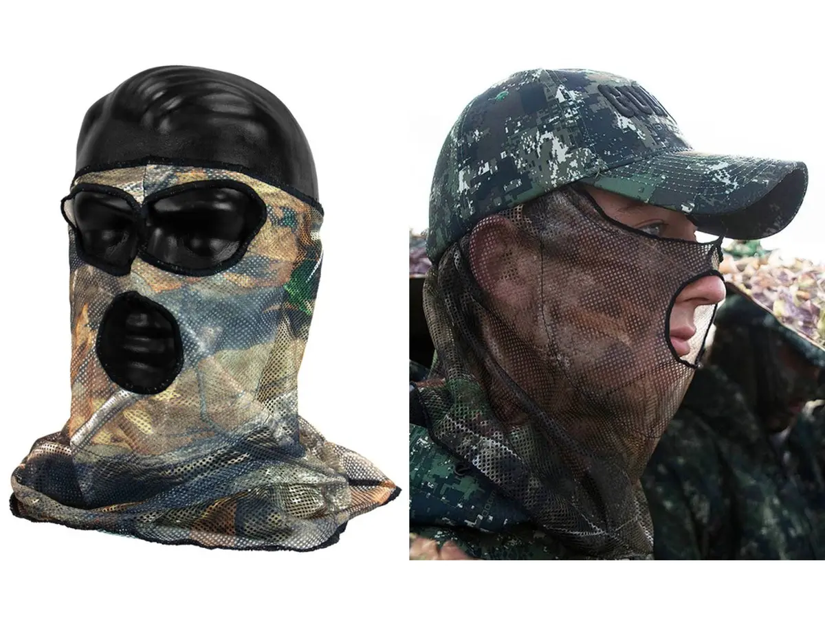 Forest Camo Mesh 3/4 Mask 1