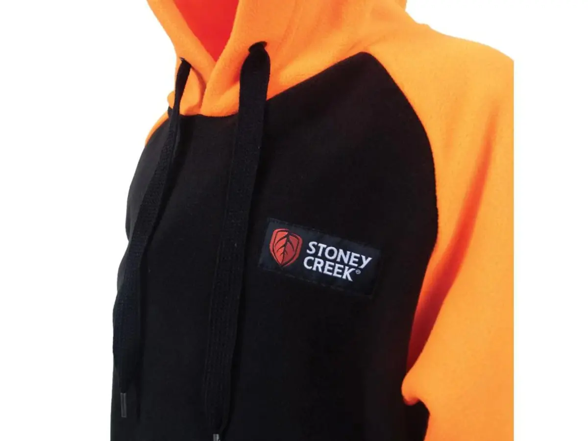 Stoney Creek Kid's Hooded Bush Tee Black/Orange 3