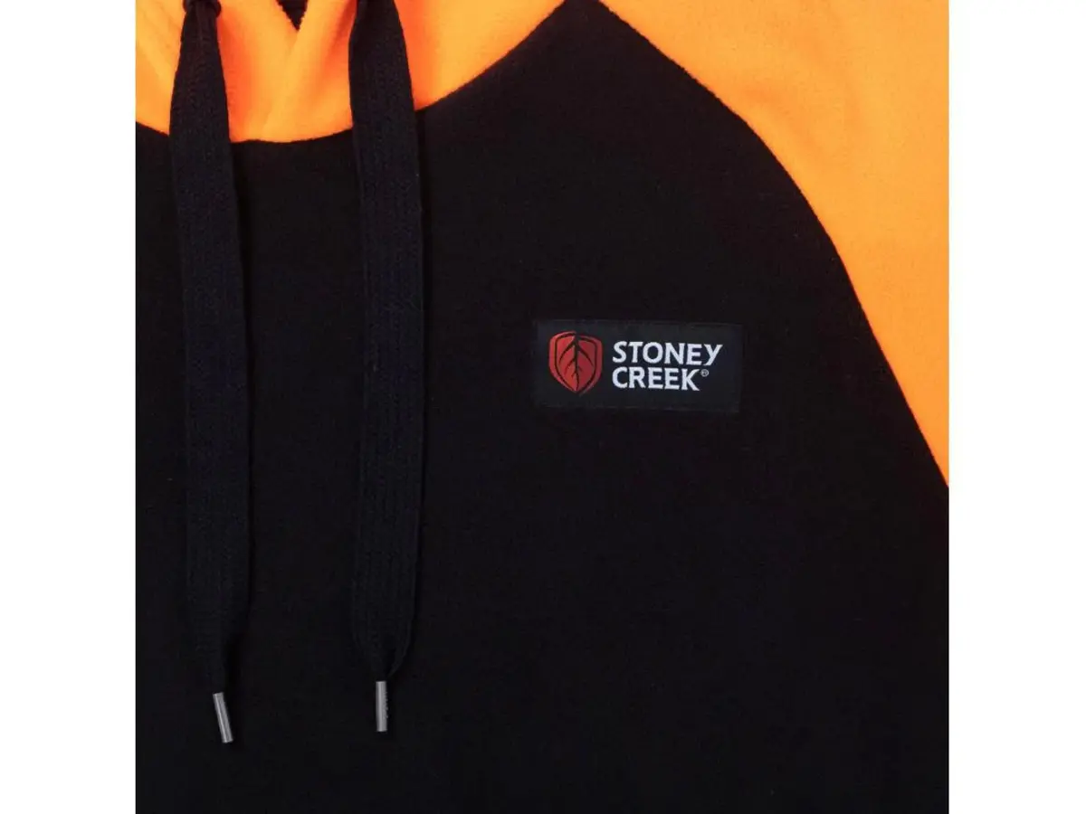 Stoney Creek Kid's Hooded Bush Tee Black/Orange 4