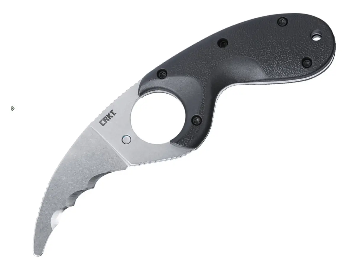Crkt Kommer Bear Claw Veff Serrated Fixed Knife | Black 1
