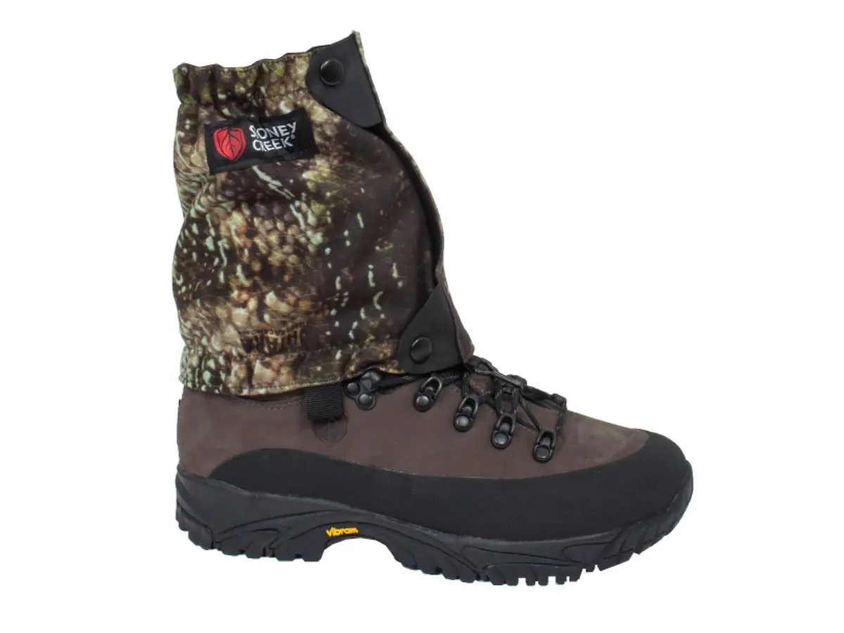 Stoney Creek Tricord Short Gaiters: Tuatara Forest Camo 1