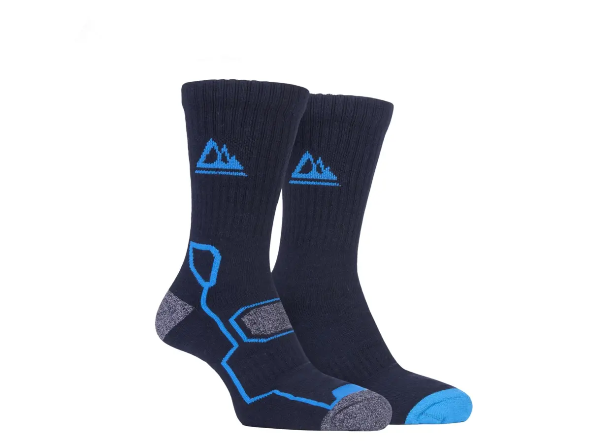 Storm Bloc Mens Bamboo Boot Socks 6-11 | Blue 2 Pack 1