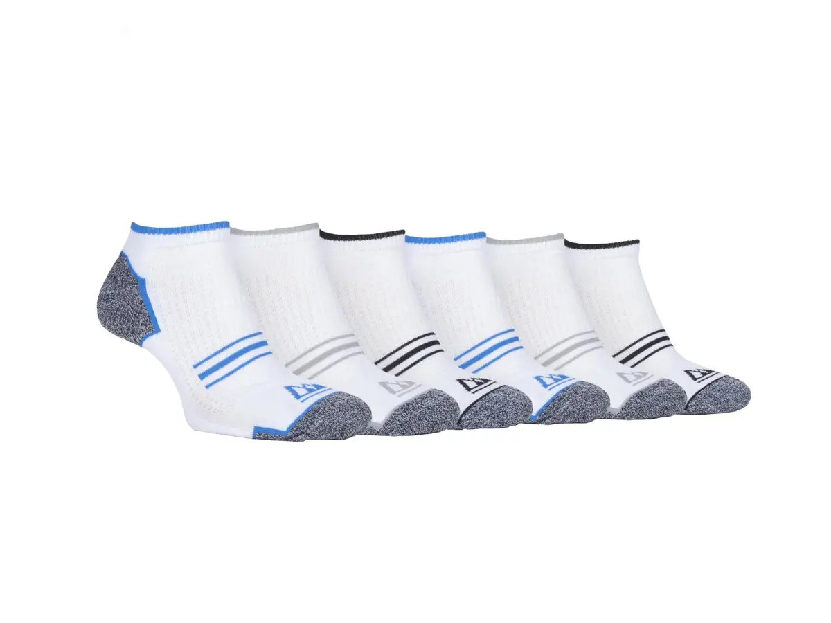 Storm Bloc Mens Performance Trainer Socks 6-11 | *White* 6 Pack 1