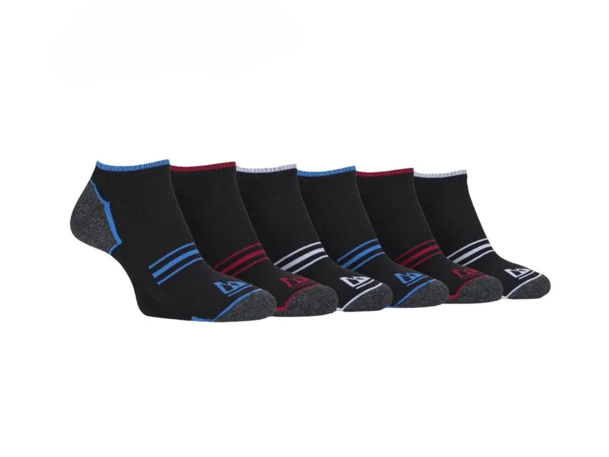 Storm Bloc Mens Performance Trainer Socks 6-11 | *Black* 6 Pack 1