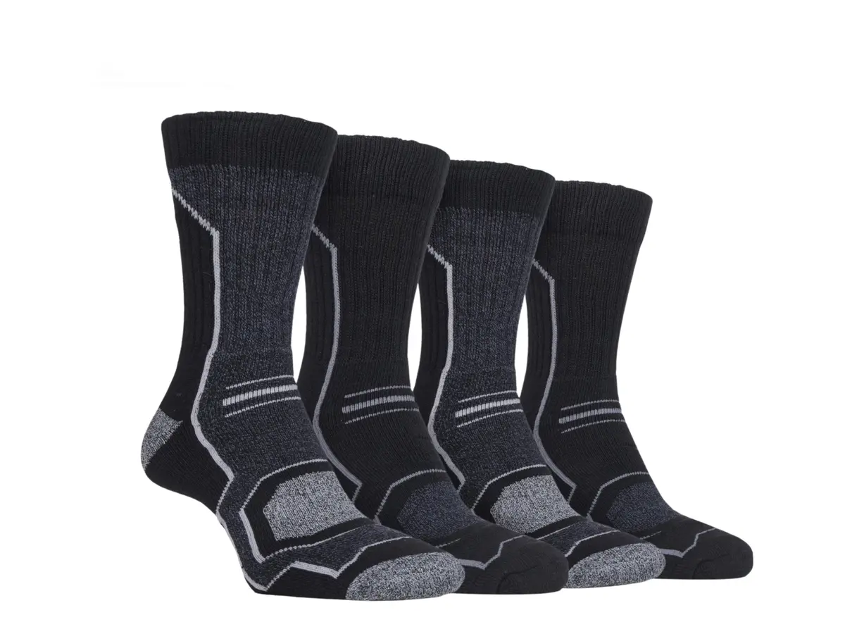 Storm Bloc Mens Technical Boot Socks 6-11 | Grey 4 Pack 1