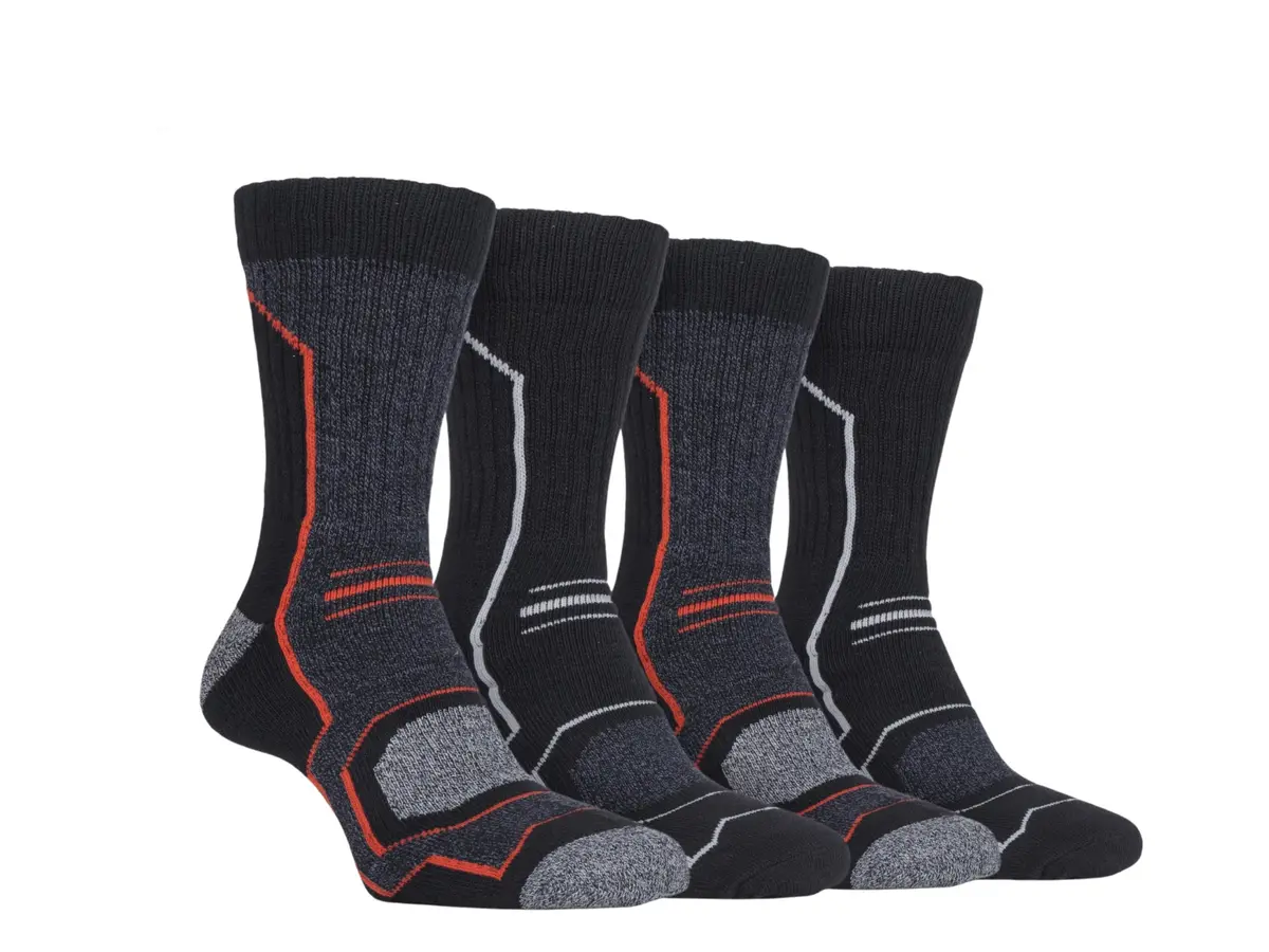 Storm Bloc Mens Technical Boot Socks 6-11 | Amber 4 Pack 1
